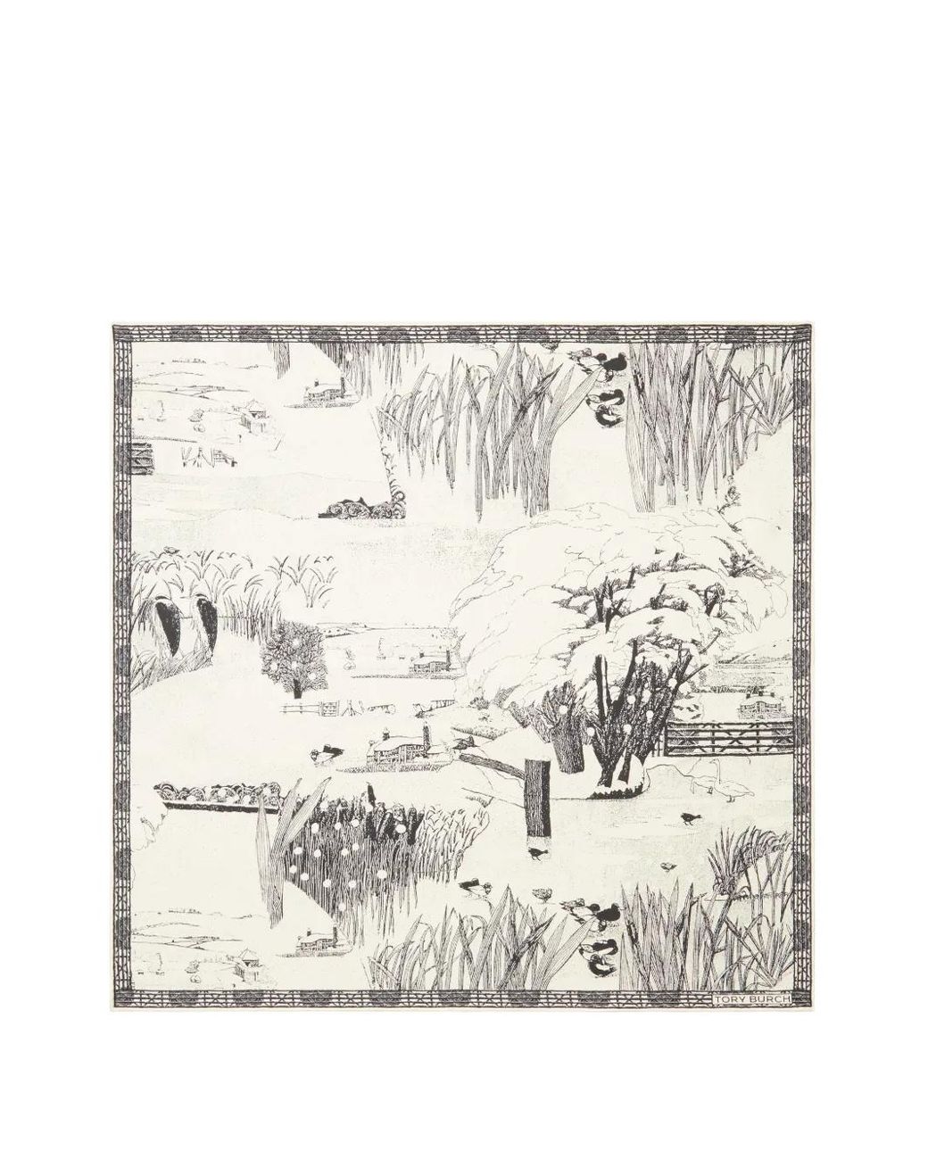 Tory Burch Natural Forest Neckerchief