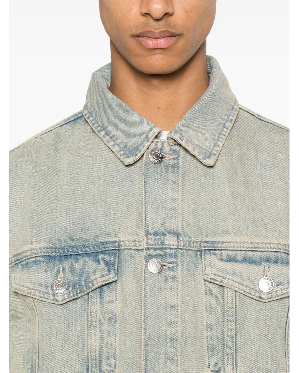 Samsøe & Samsøe Gray Brandon Denim Jacket for men