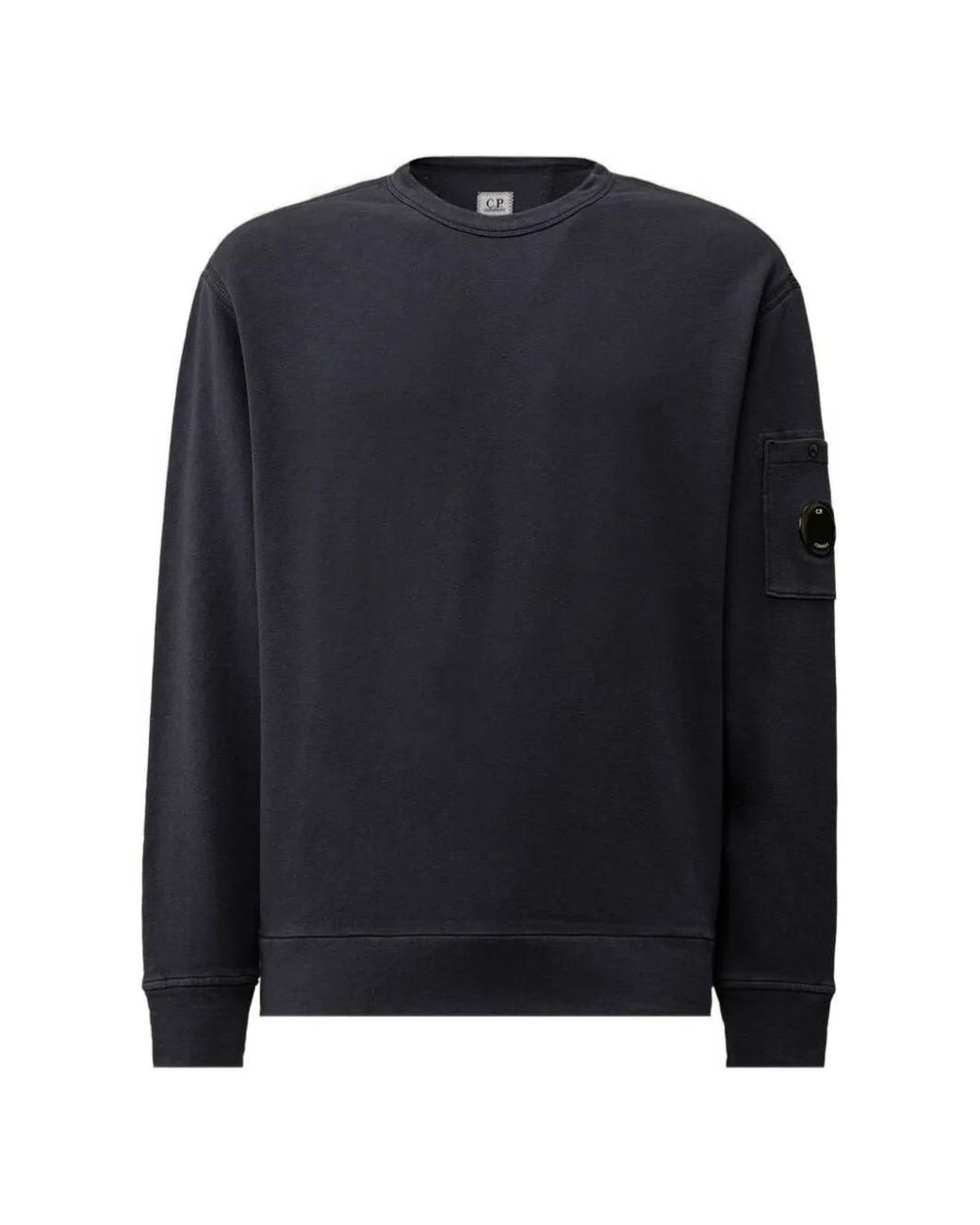 C P Company Blue C.P.Company Crewneck Sweatshirt for men