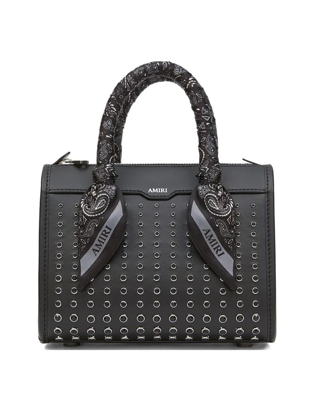 Borsa A Spalla Micro Con Borchie di Amiri in Black