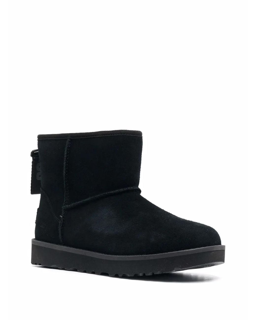 Ugg Black Women's Classic Mini Logo Zip Classic Mini Logo Zip