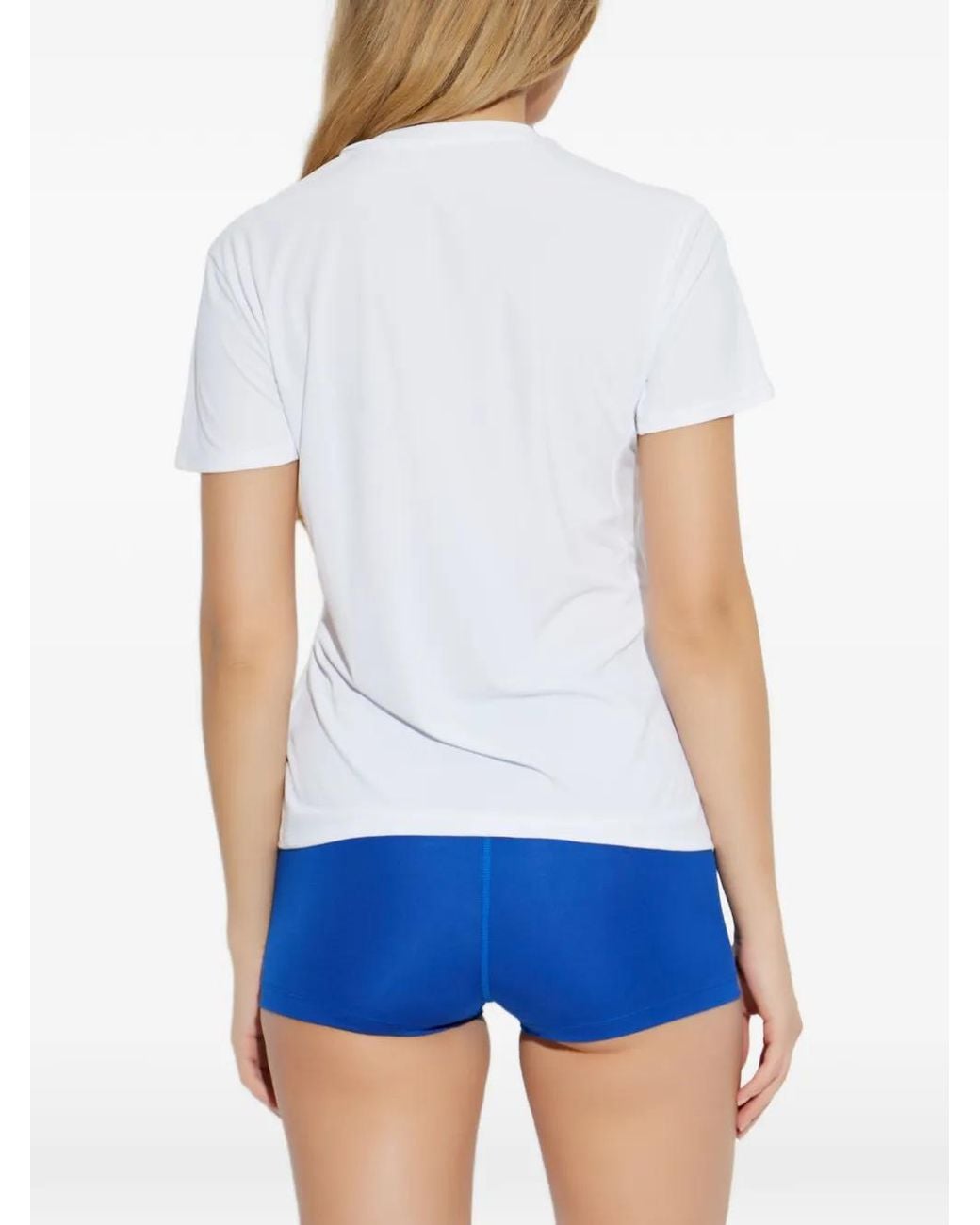 Adidas White Adizero Essentials Running T-Shirt