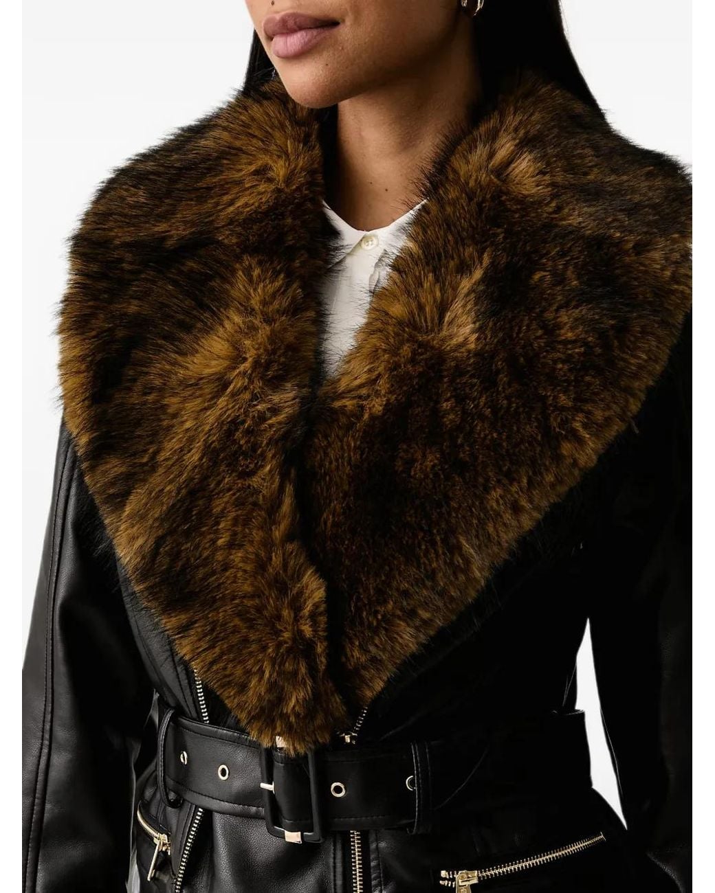 Fracomina Black Belted Coat