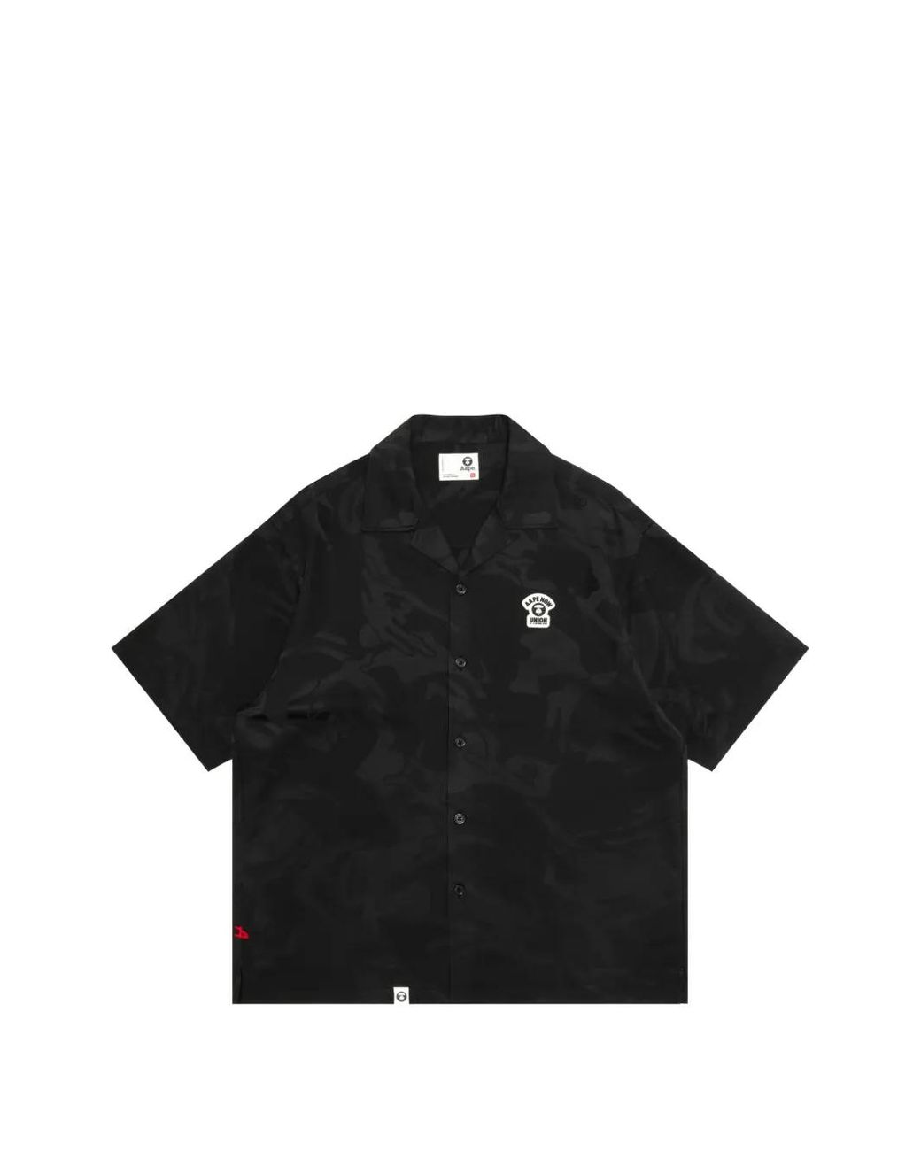 Aape By A Bathing Ape Black Embroidered Logo Shirt for men