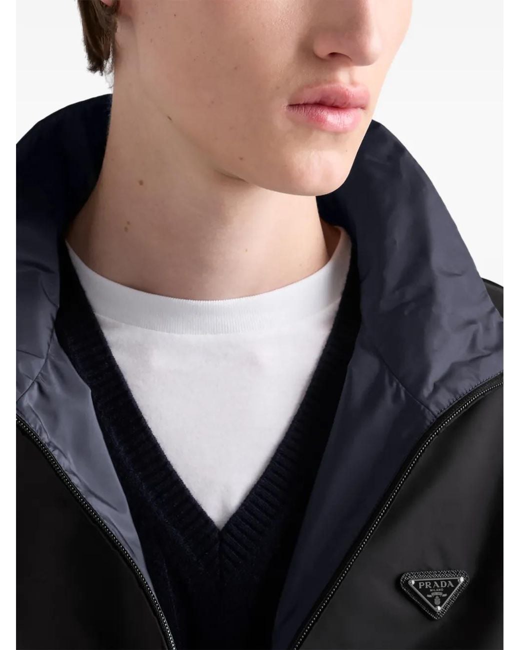 Prada Black Zip-Up Jacket for men