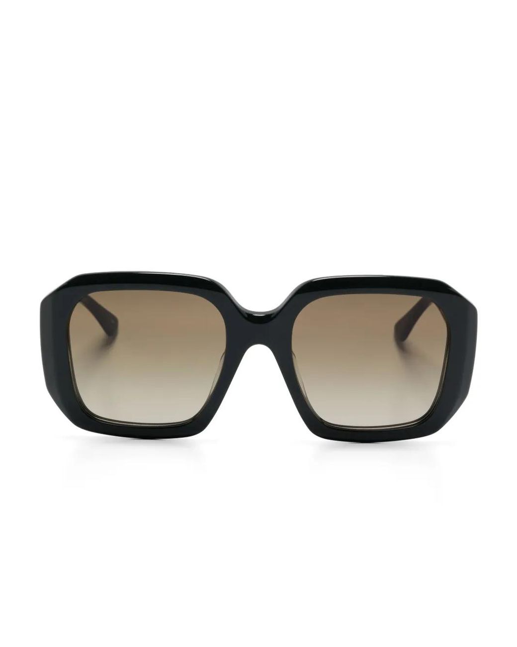 Chloé Green Oversize-Frame Sunglasses