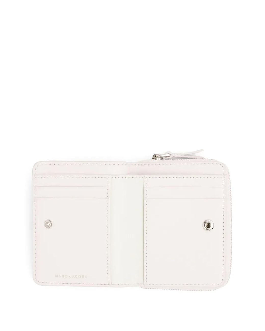 Marc Jacobs White Leather Mini Compact Wallet