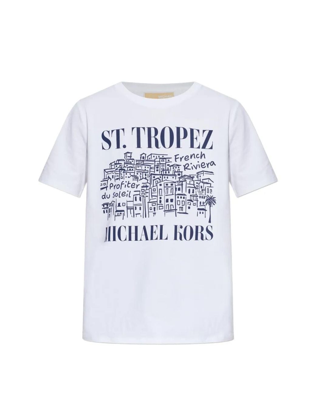 MICHAEL Michael Kors White T-Shirt À Imprimé Graphique