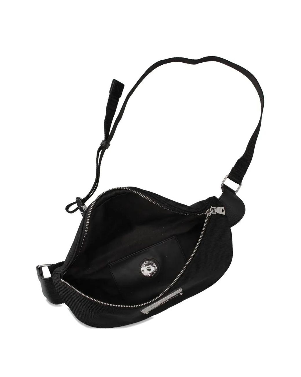 Love Moschino Black Logo-Plaque Belt Bag