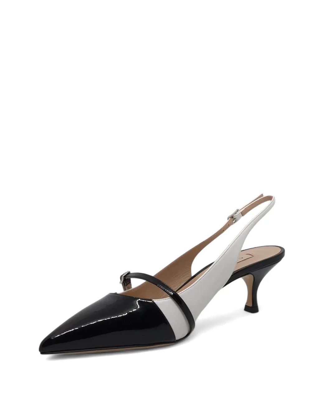 Casadei Metallic Winnie Buckled Slingback Pumps