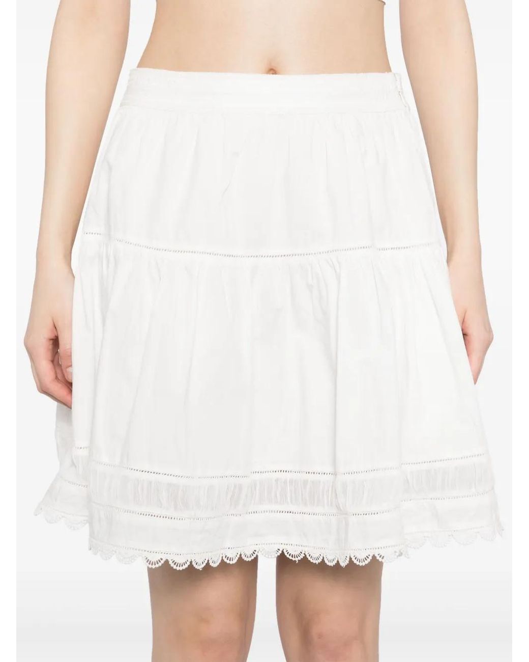 Ulla Johnson White Ayla Skirt