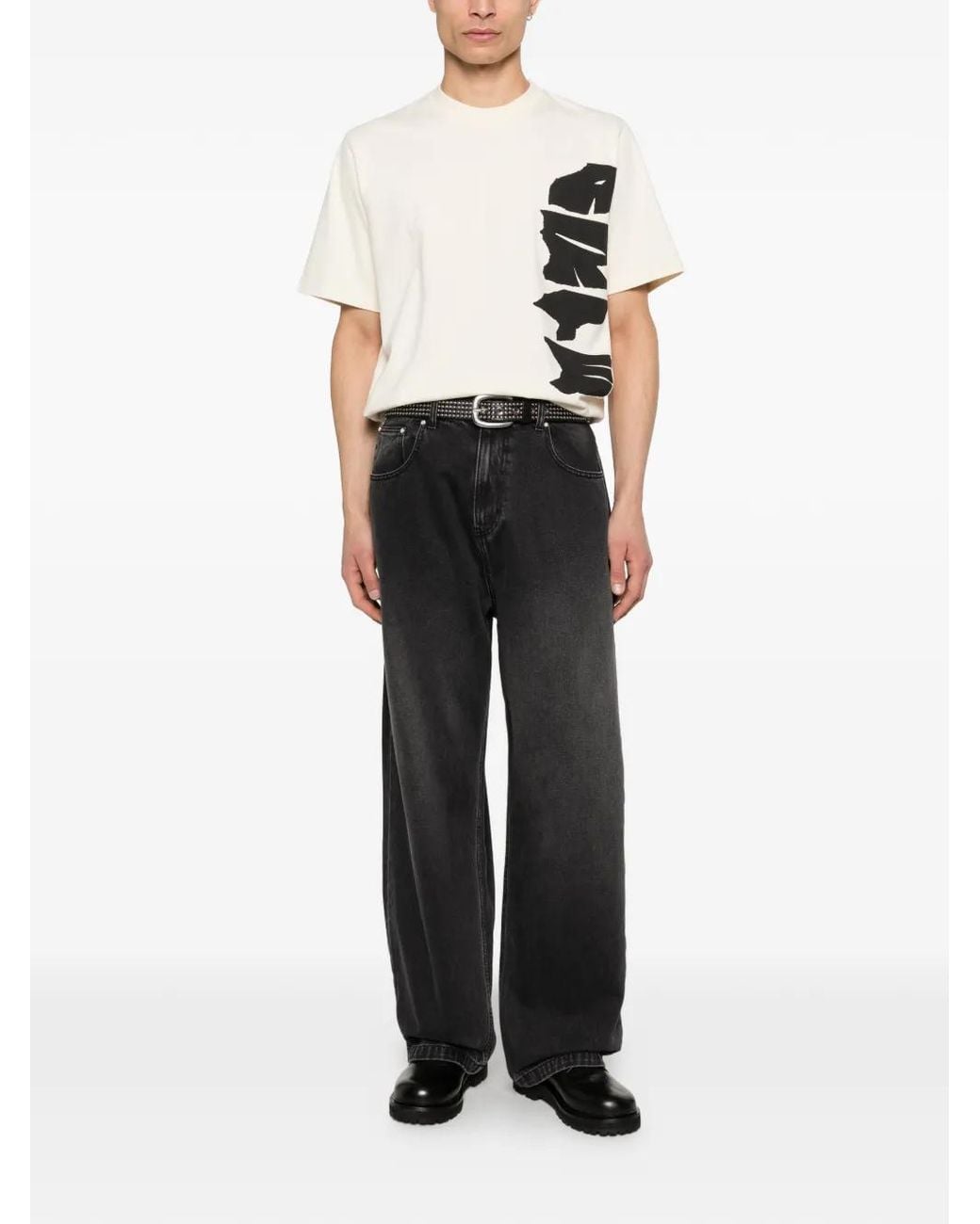 Arte' Gray Five Pockets Straight Trousers for men