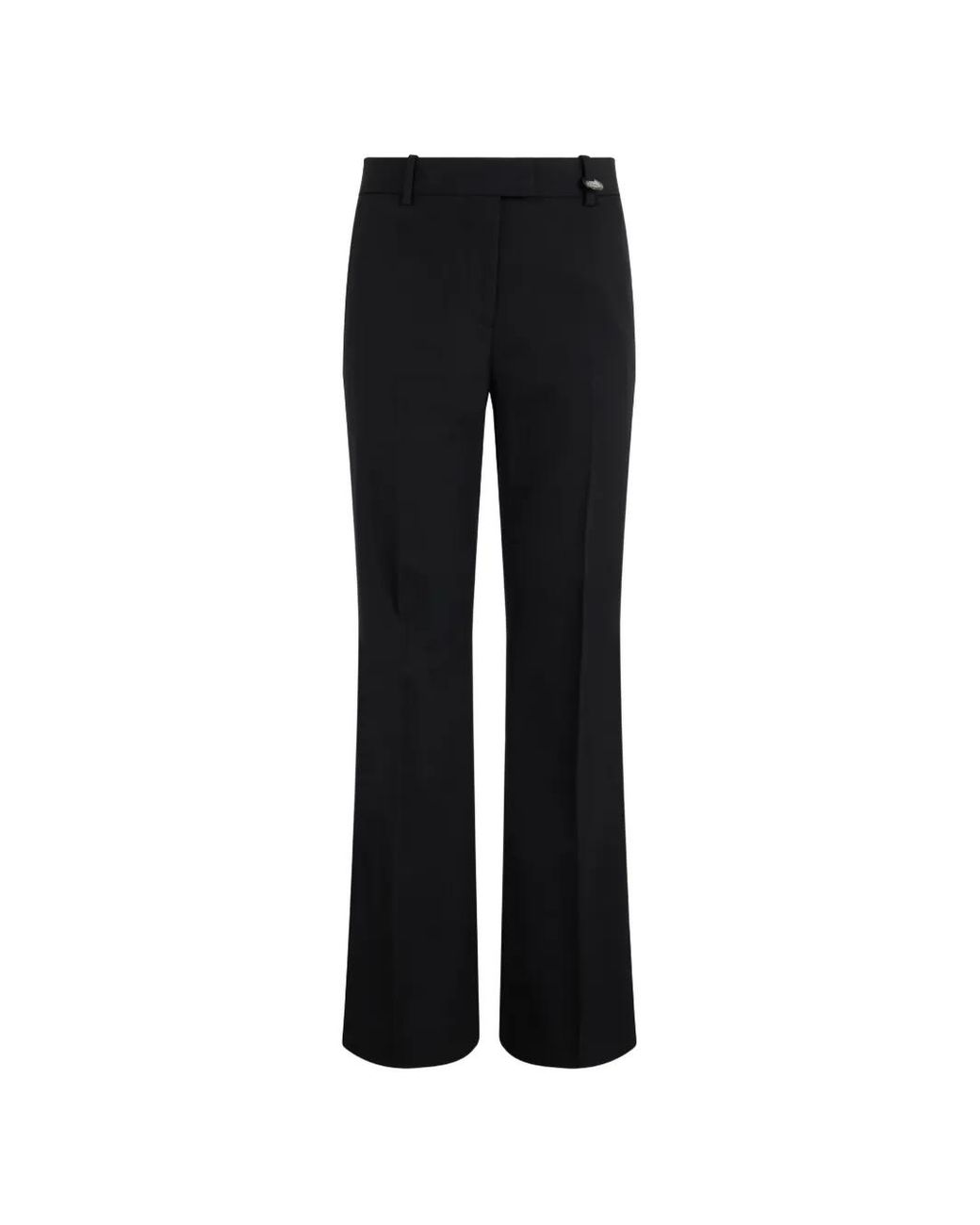 Burberry Black Loose-Fit Pressed-Crease Trousers