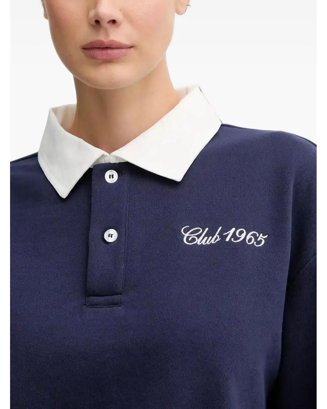 Benetton Blue Collar Polo Shirt