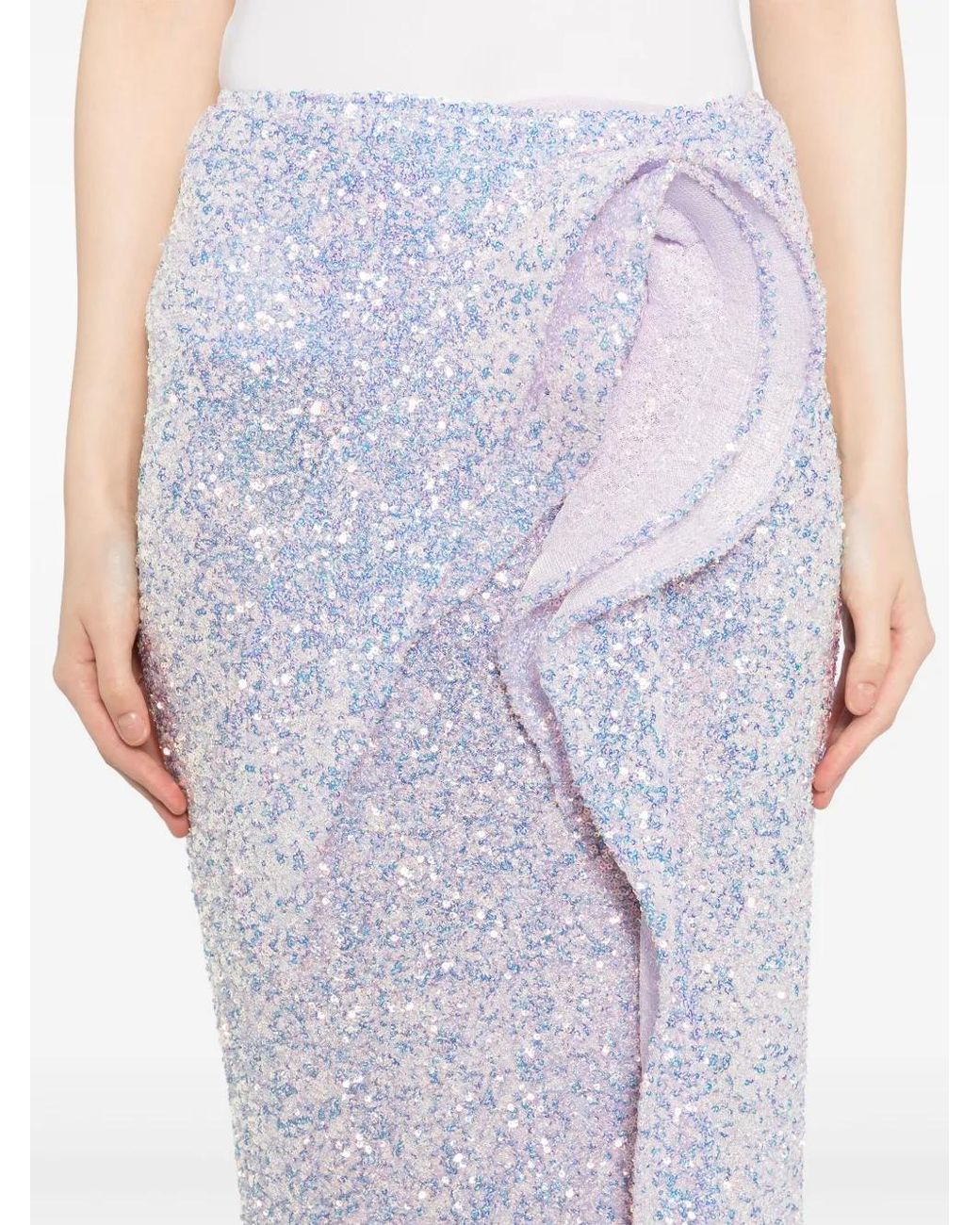 Jupe À Sequins Maticevski en coloris White