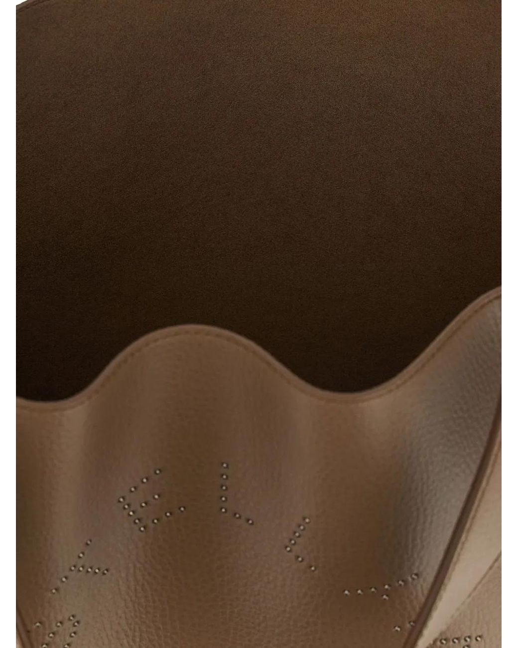 Stella McCartney Brown Logo Einkaufstasche