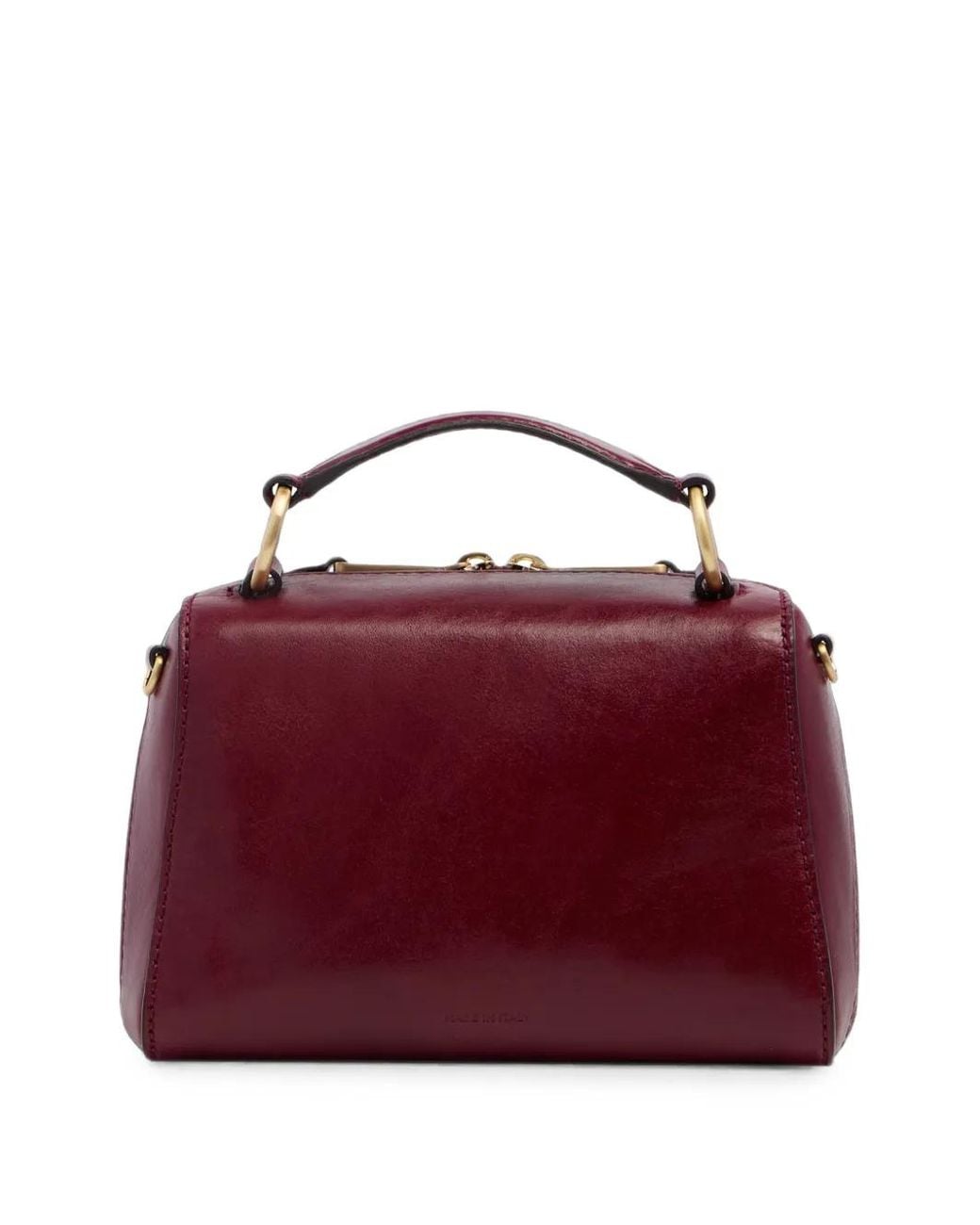 The Bridge Red Leather Mini Bag