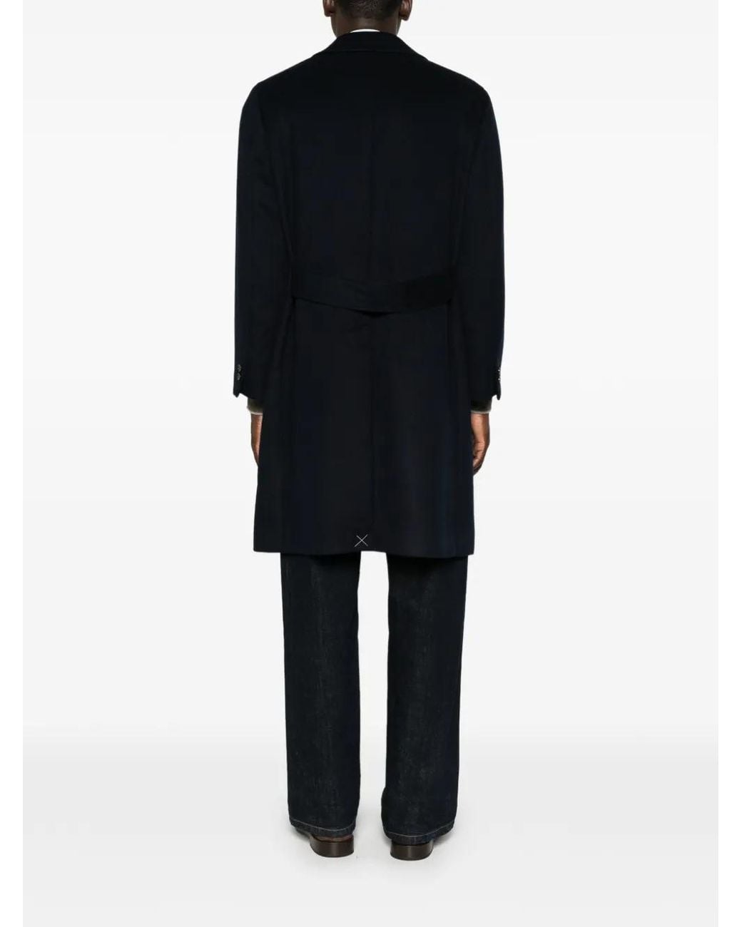 Montecore Black Double-Breasted Coat for men