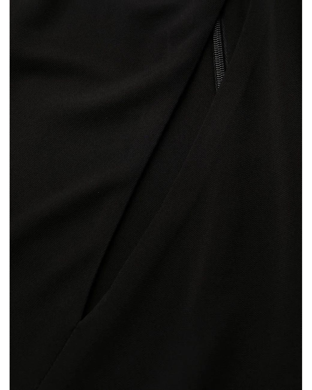 Versace Black One-Shoulder Cut-Out Midi Dress