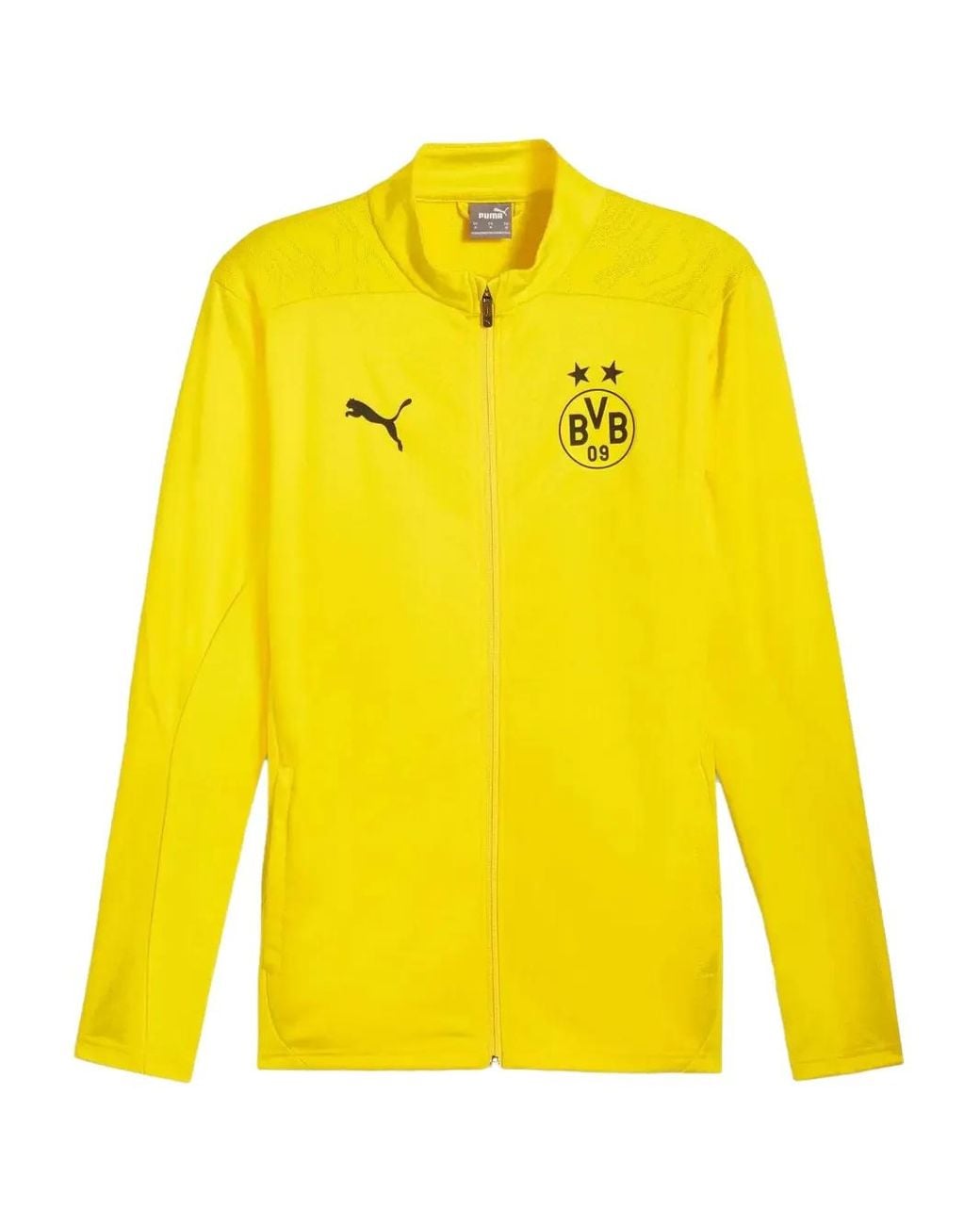 PUMA Yellow Borussia Dortmund Zip Sweatshirt for men