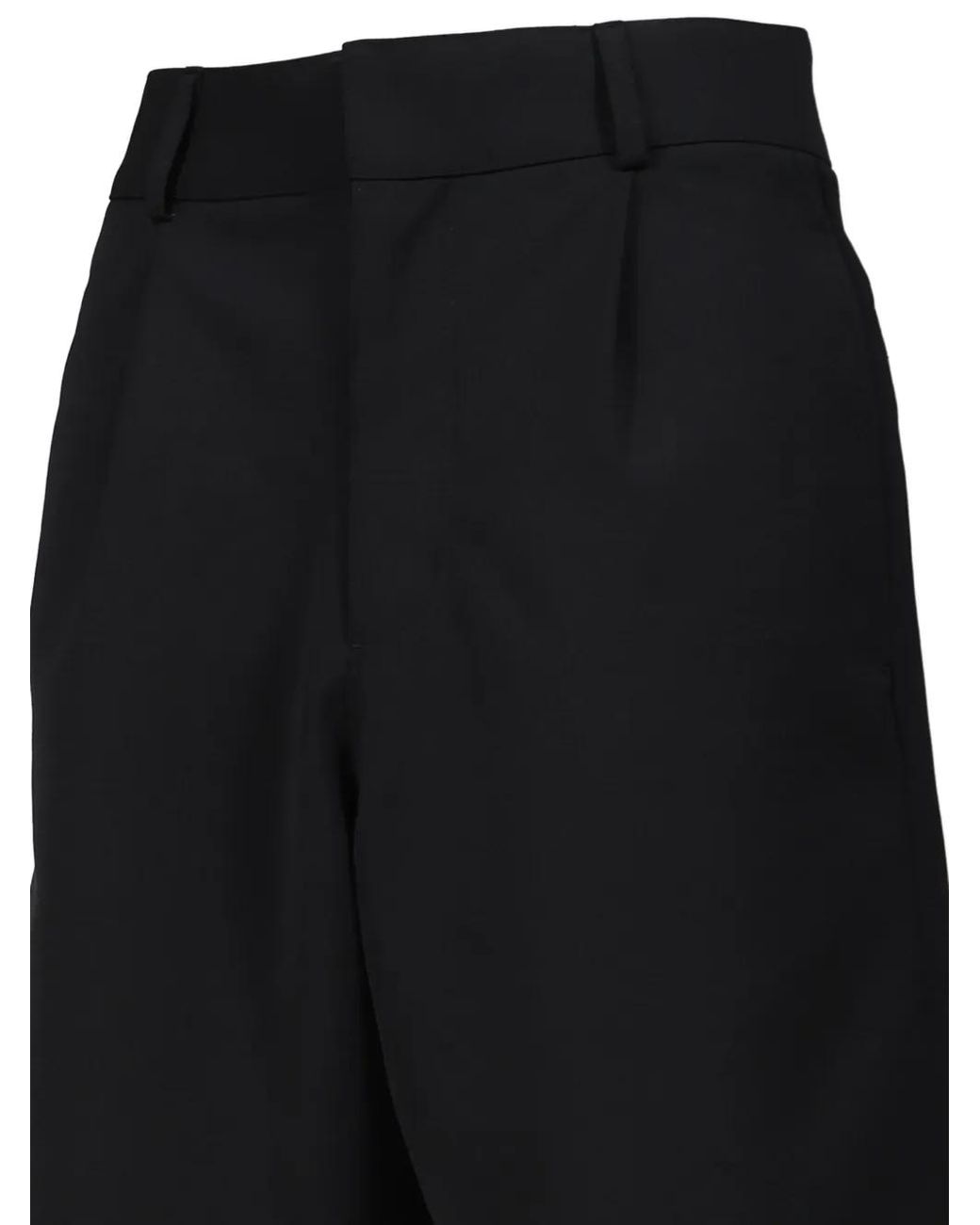 Entire studios Black Pleated Tailored Shorts for men