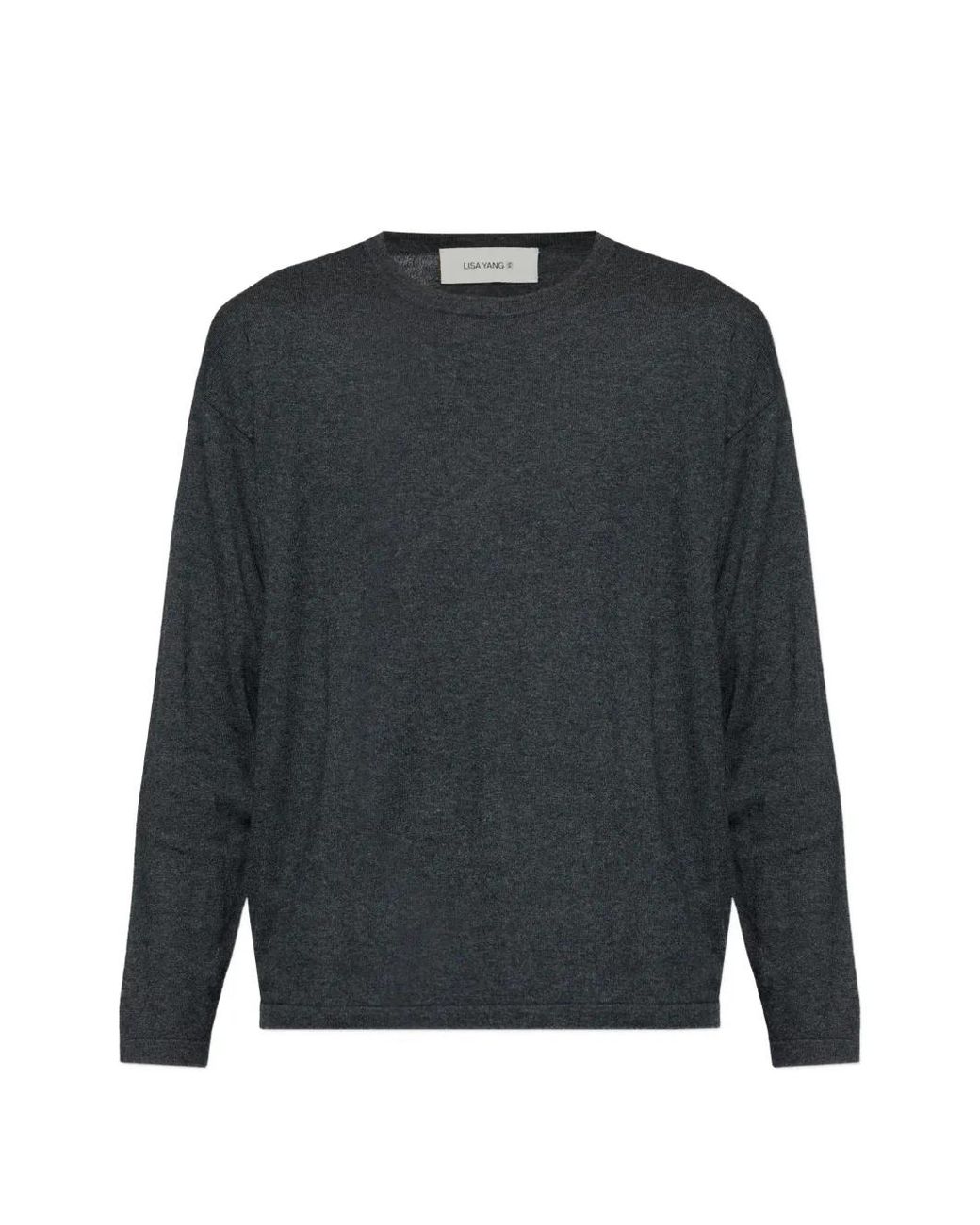 Lisa Yang Gray Theodor Long-Sleeve Sweater for men