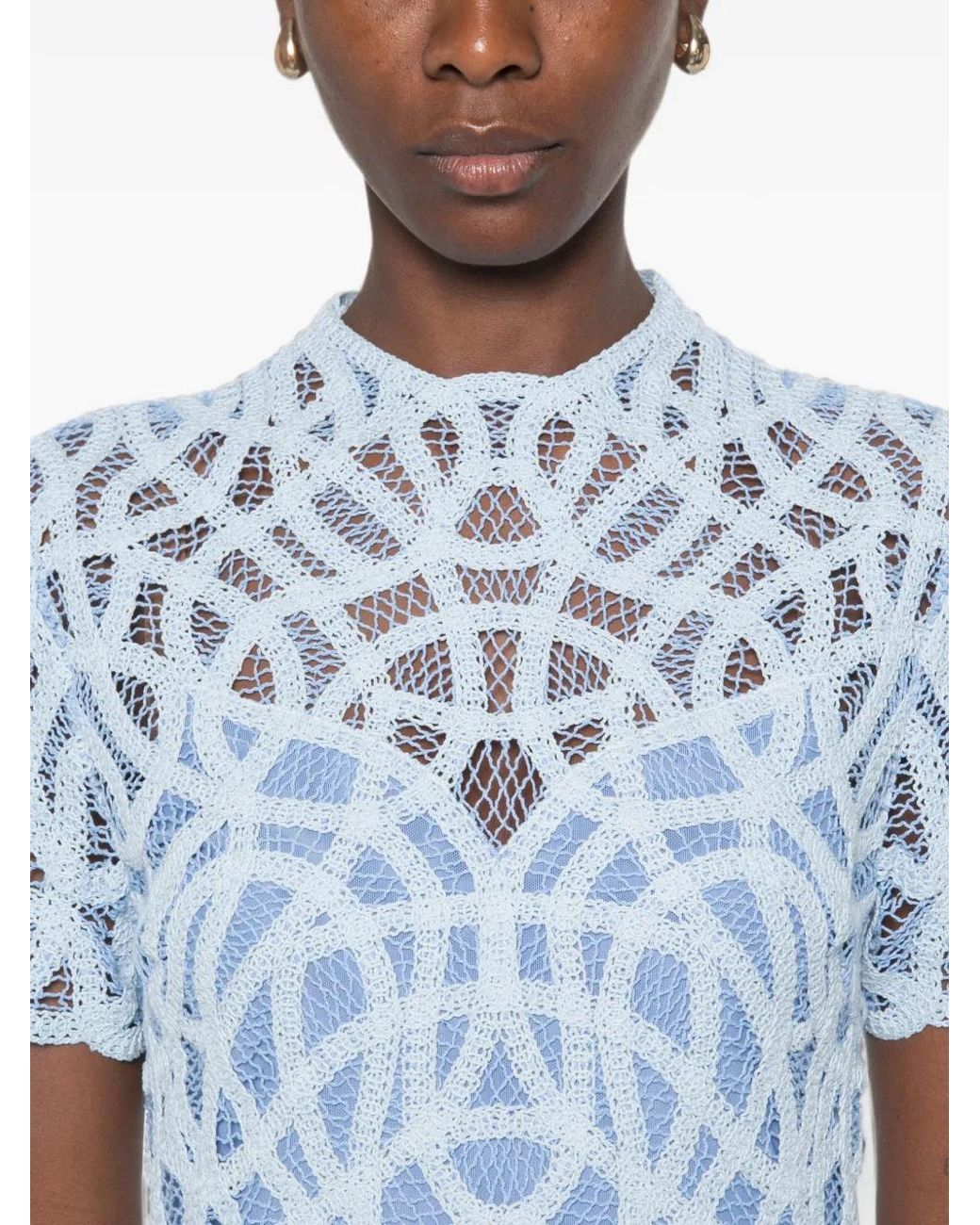 Jonathan Simkhai Blue Robe Courte Desiree