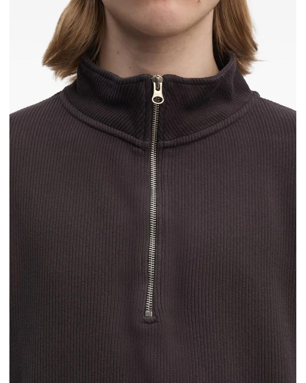 Another Aspect Gray Sweat 2.0 À Col Zippé for men