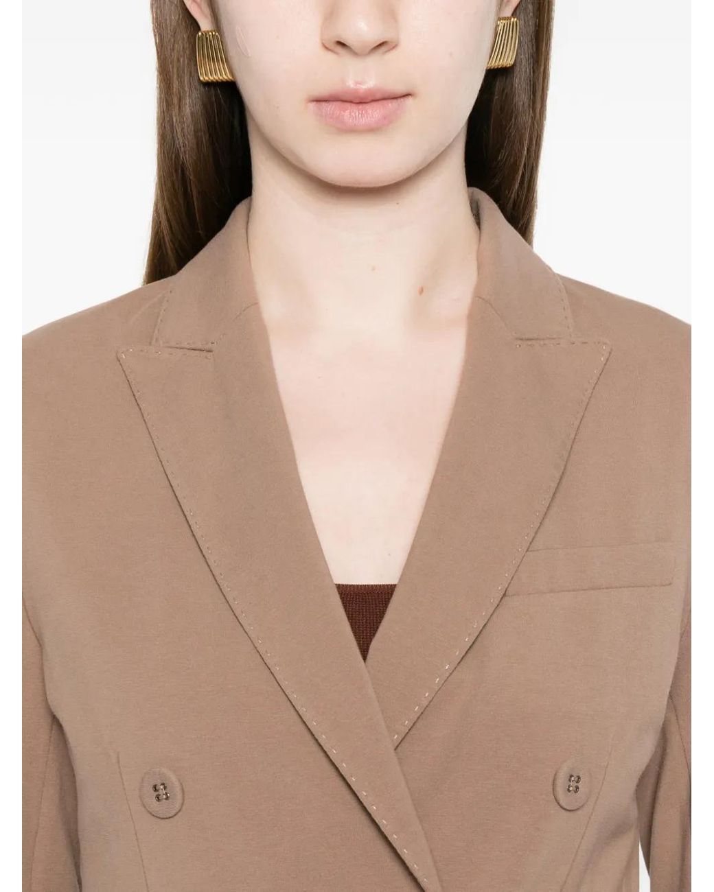 Circolo 1901 Natural Double-Breasted Blazer