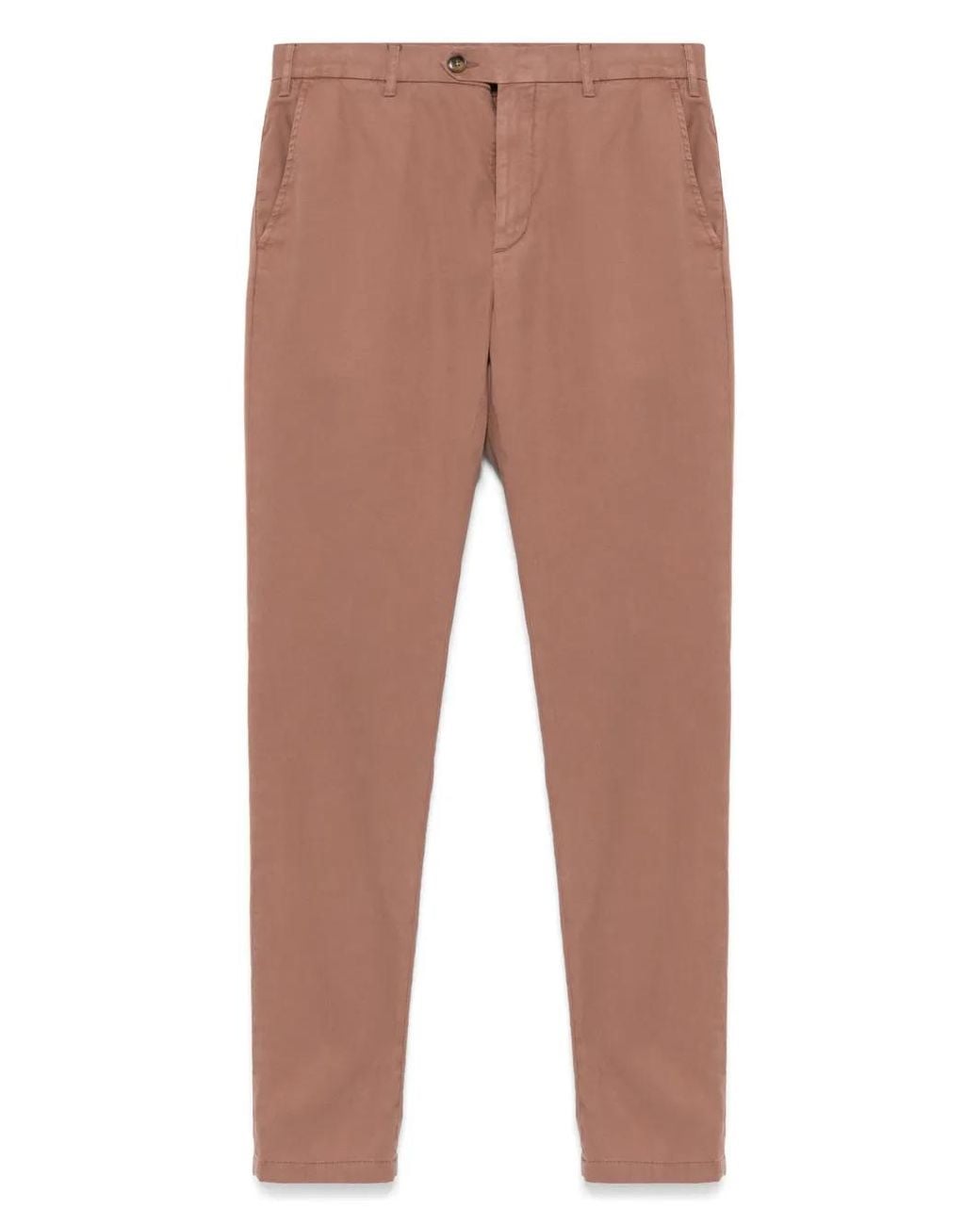 Pantalones Chinos De Sarga Canali de hombre de color Pink