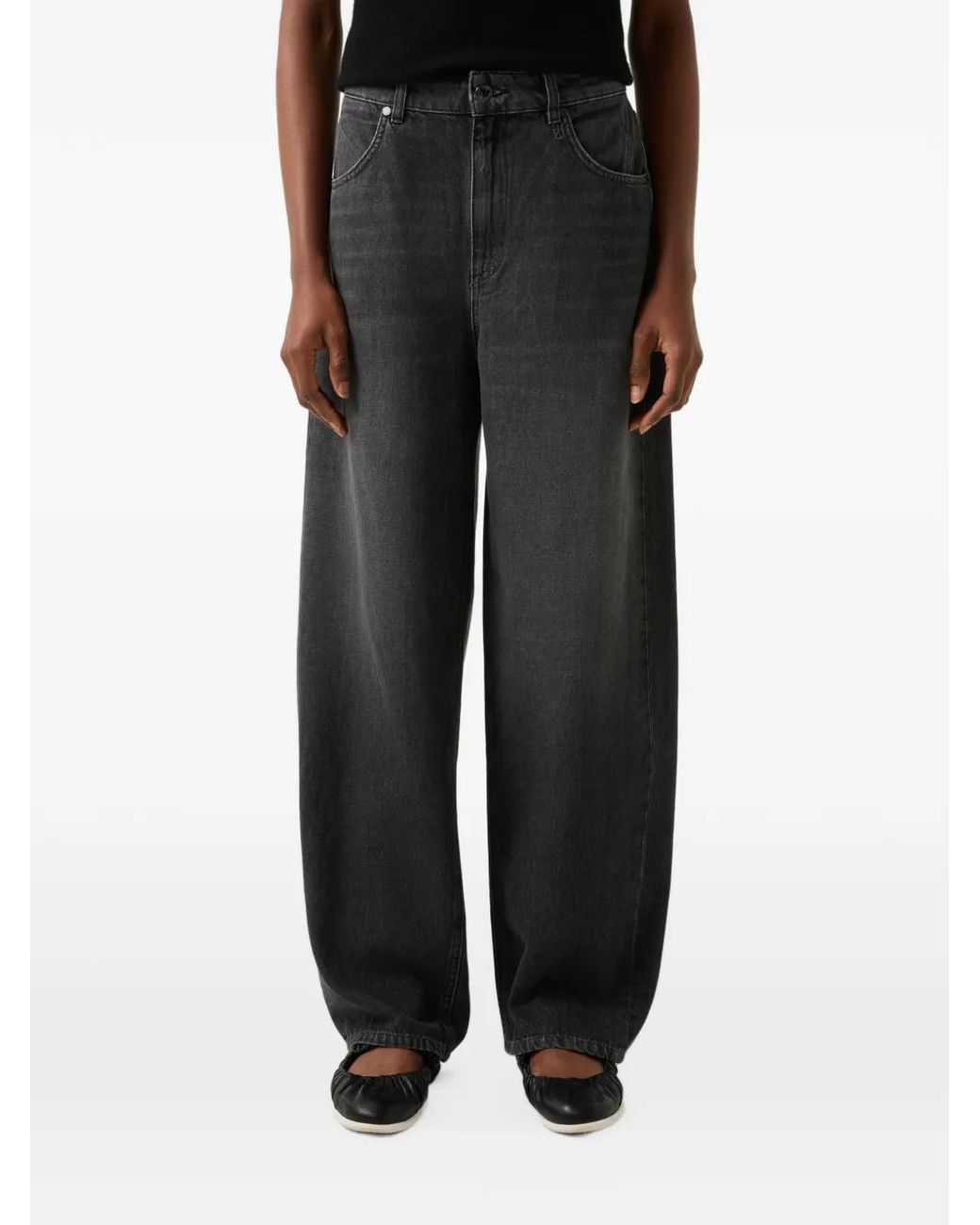 Bogner Black Bina Barrel-Fit Jeans