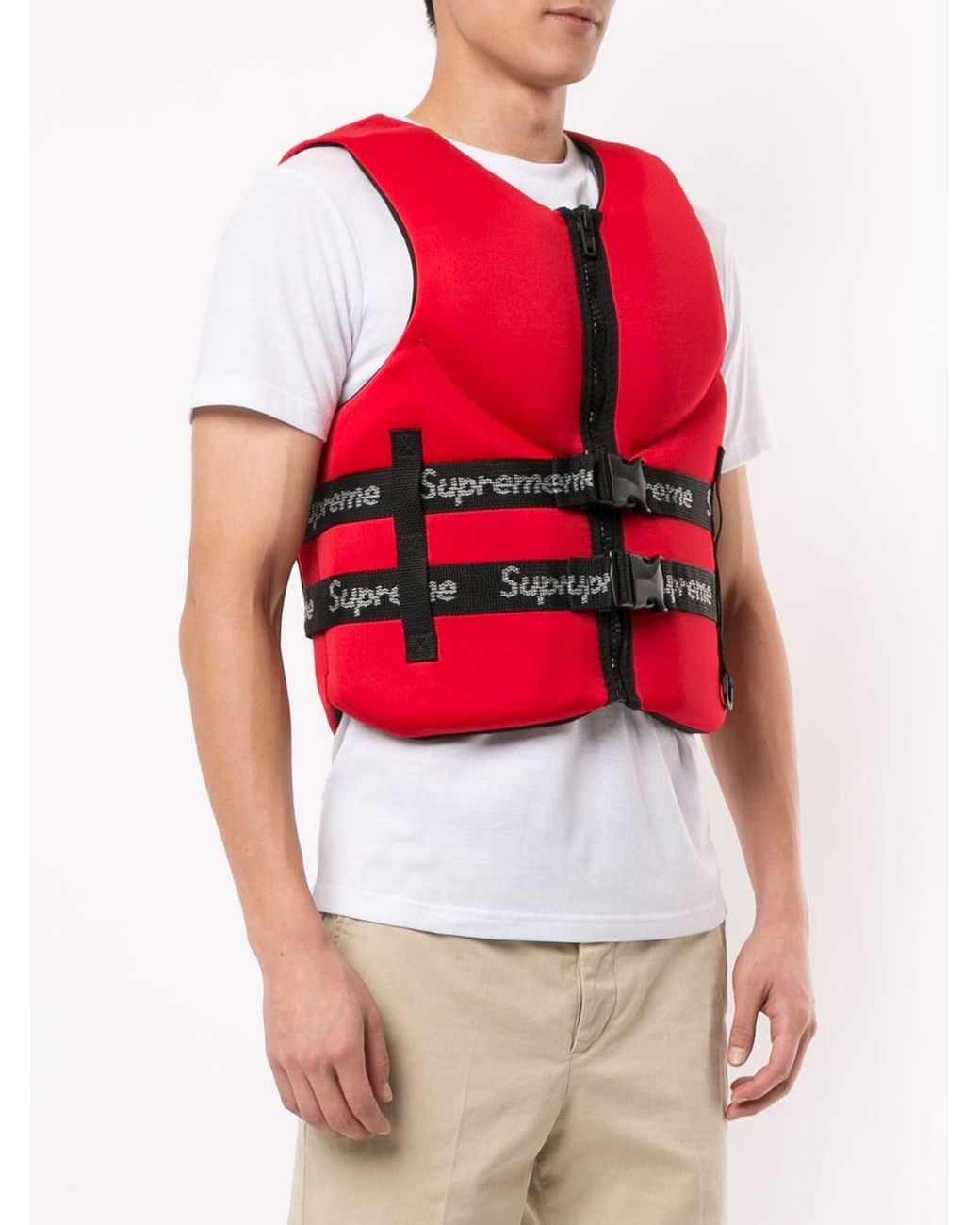 Supreme O'brien Life Vest Ss18 in Red for Men | Lyst