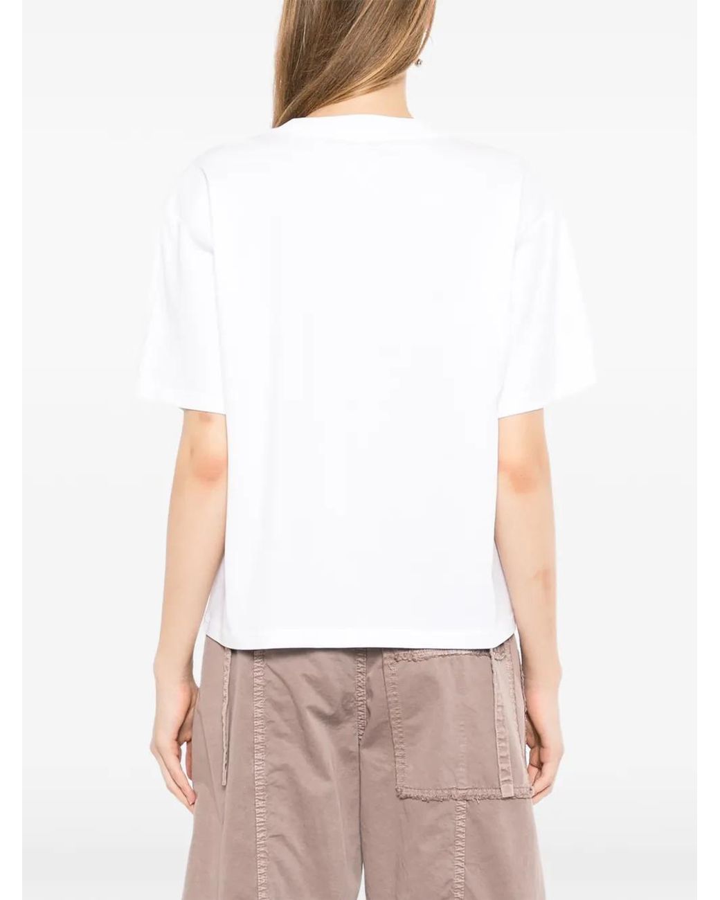 Melt White T-Shirt À Logo Eagle Imprimé