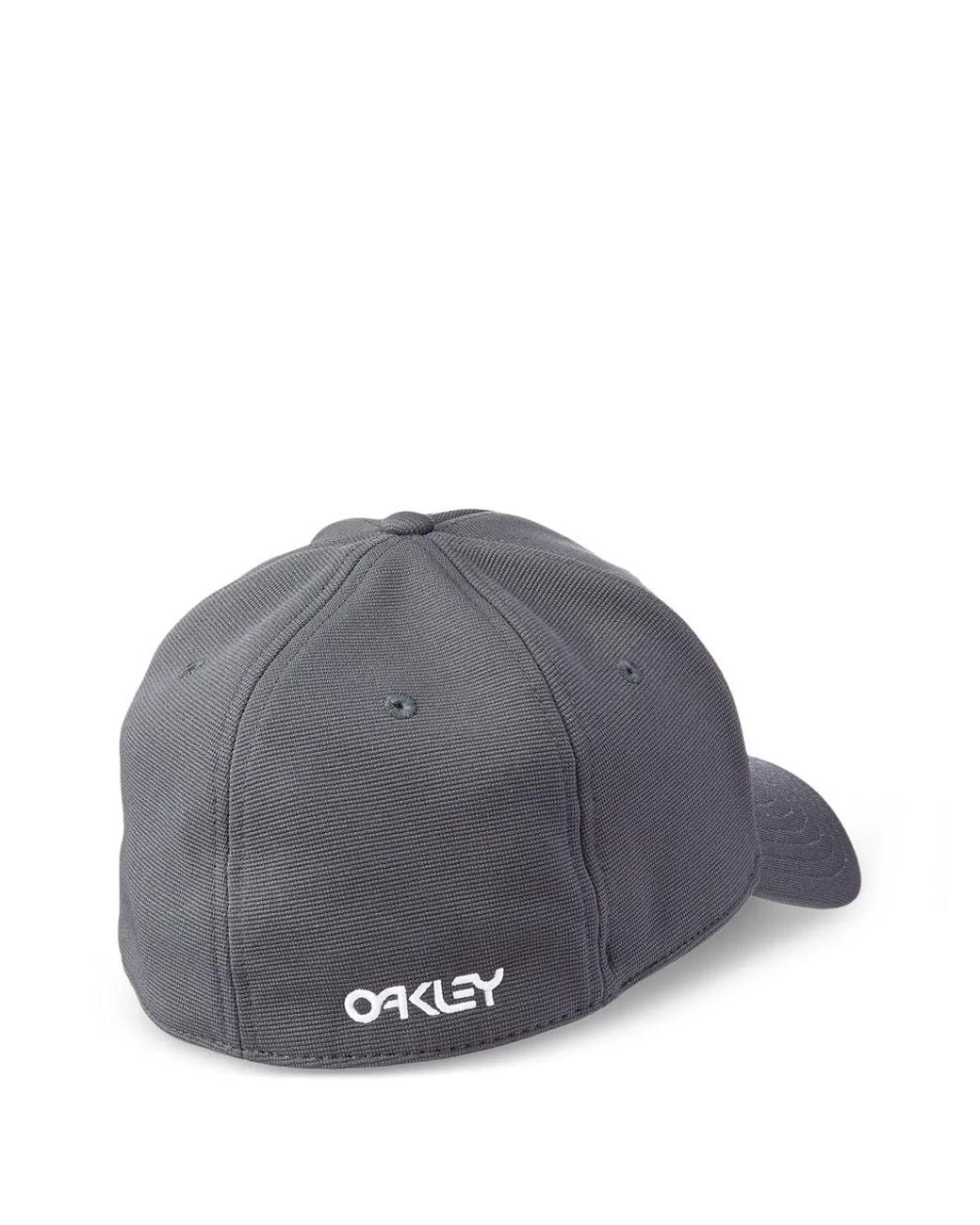 Oakley Gray 6-Panel Stretch-Design Hat for men
