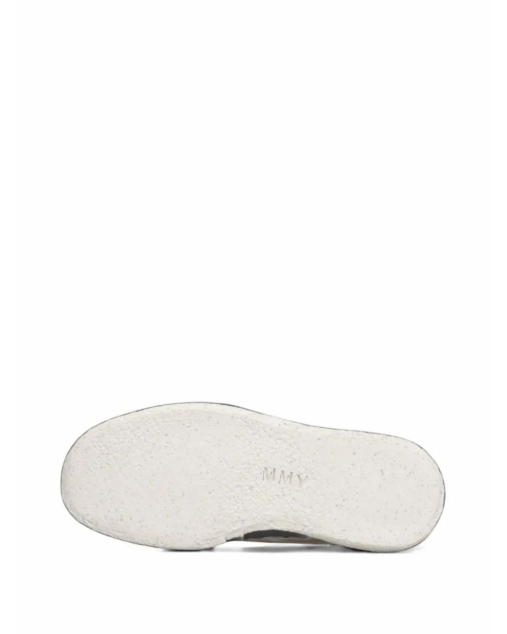 Maison Mihara Yasuhiro White Mark Suede Monkey Shoes for men
