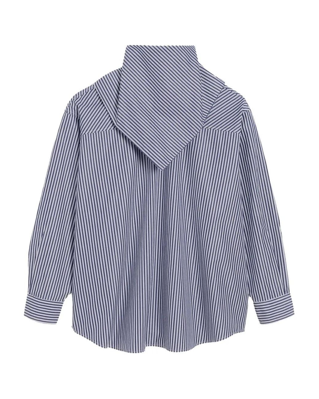 AMI Blue Bandana Cotton Shirt