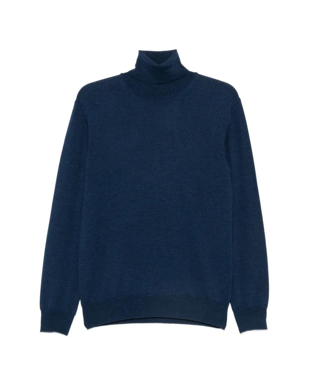 SERGIO MORETTI FIRENZE Blue Pull À Col Roulé for men