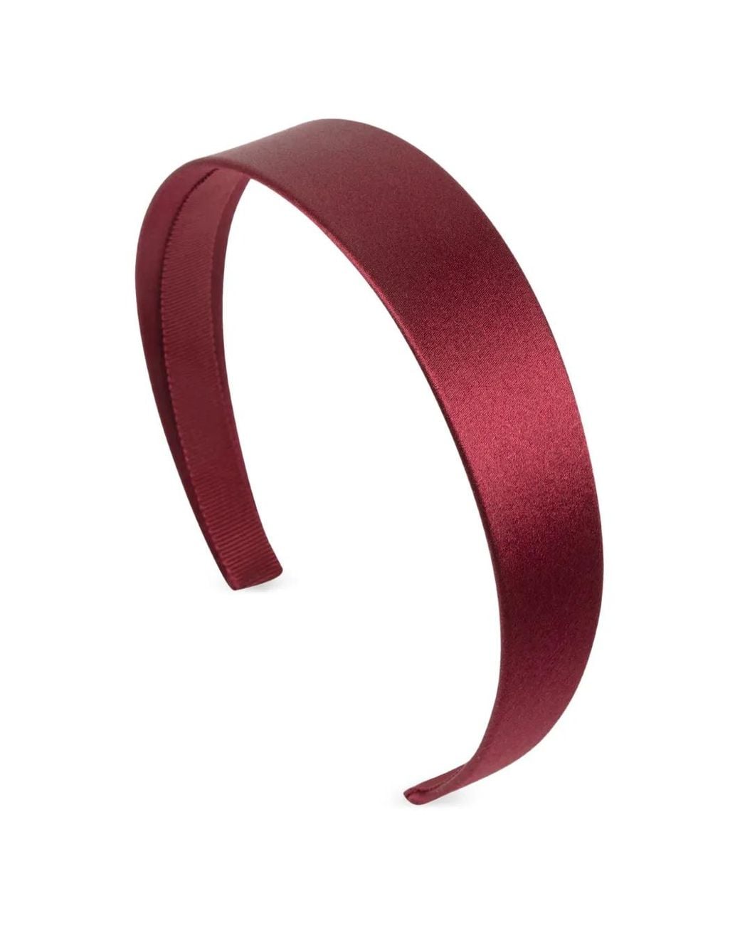 Jennifer Behr Red Lydia Silk-Satin Headband