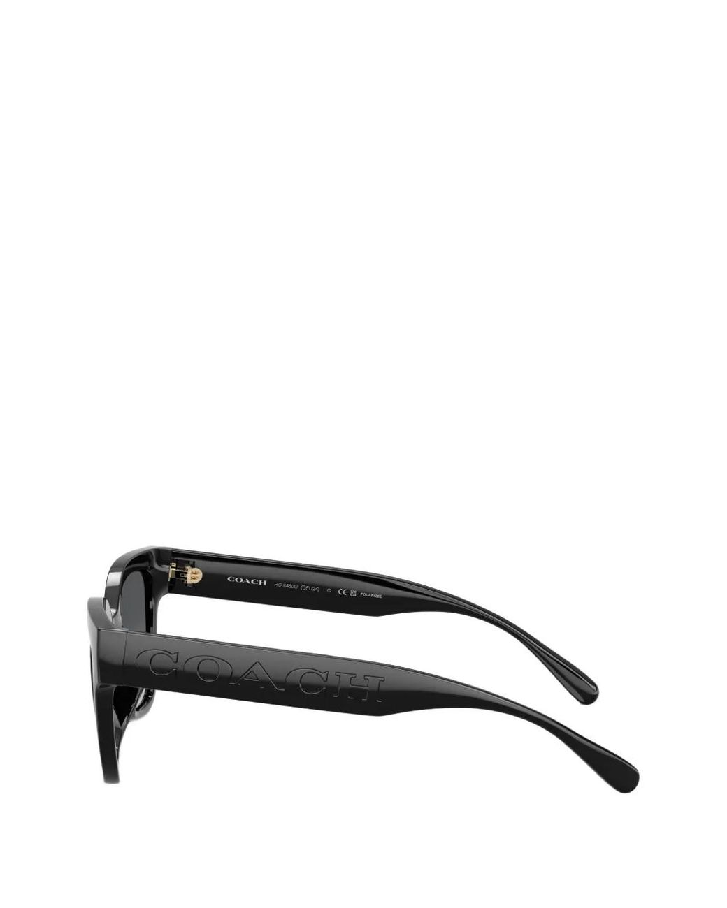 COACH Black Cft88 Squared-Frame Sunglasses