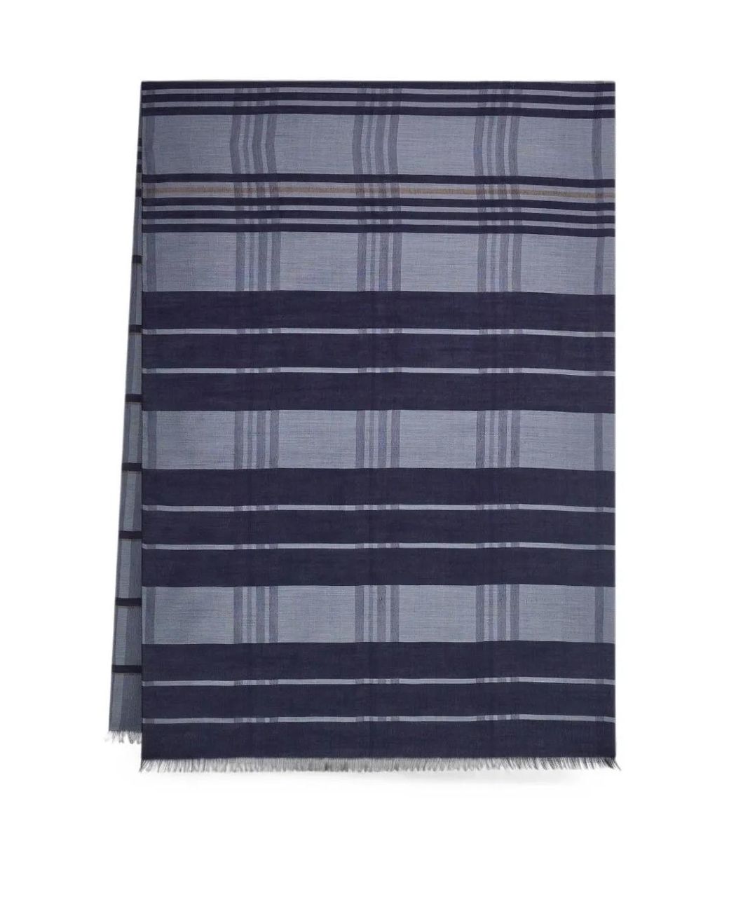Ferragamo Blue Check Stole for men