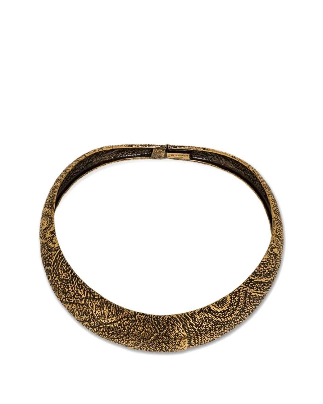 Etro Metallic Arnica Motif Choker Necklace