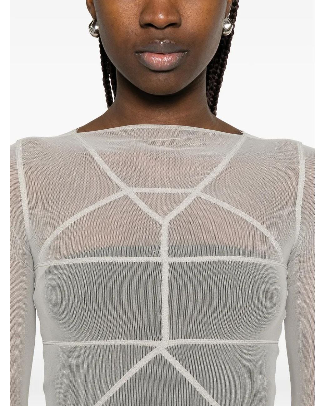 Rick Owens White Temple Gown