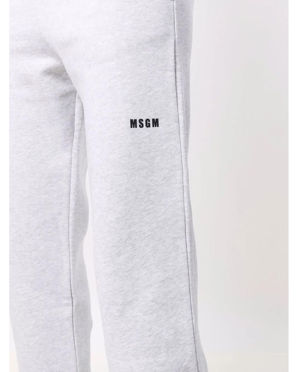 Pantalon De Jogging À Logo MSGM en coloris White
