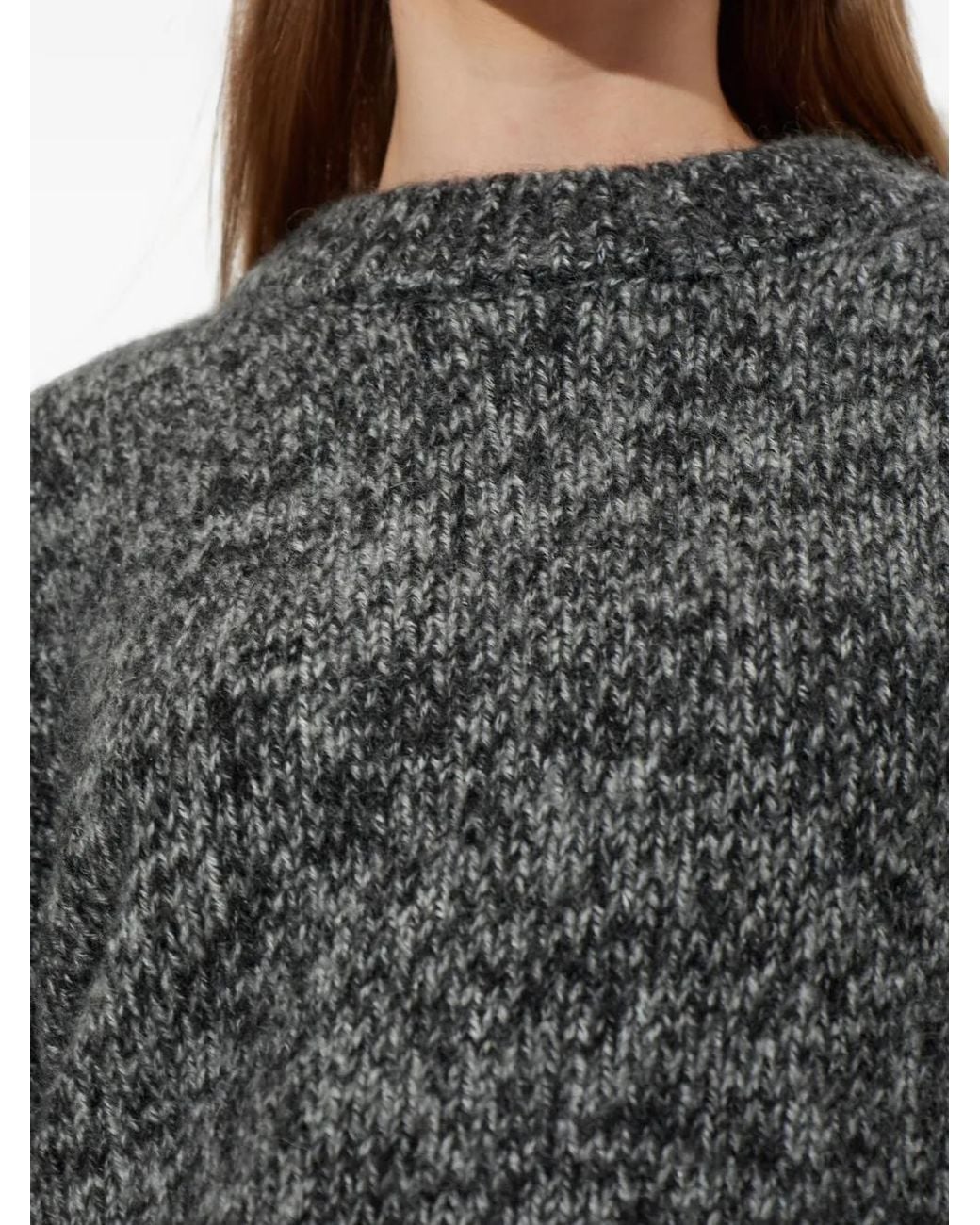 Rethinkit Studios Gray Melange-Effect Wool-Blend Sweater
