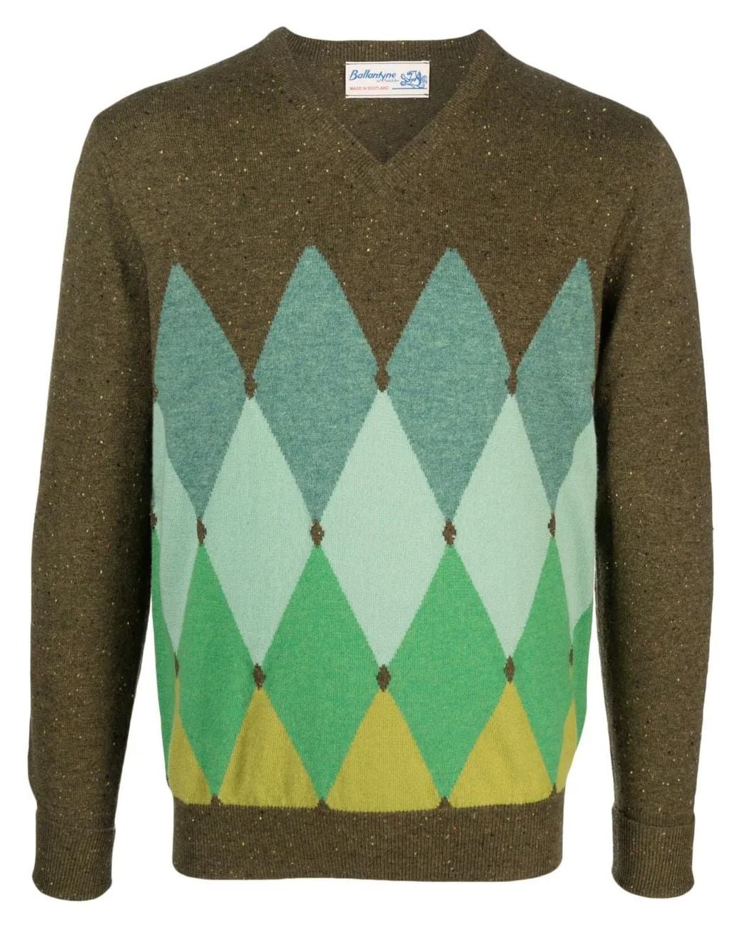 Ballantyne Pullover Mit Argyle-Muster in Green für Herren