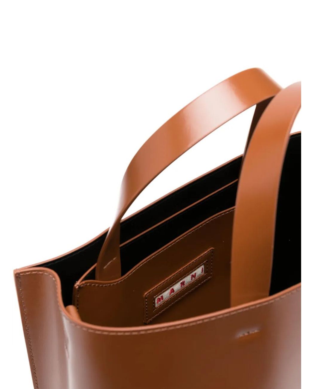 Marni Brown Mini Leather Tote Handbag