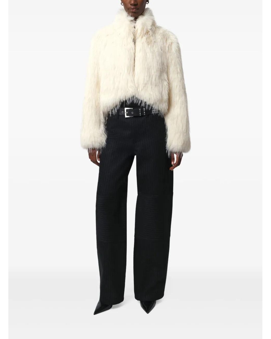 Apparis Natural Ginette Fringed Jacket