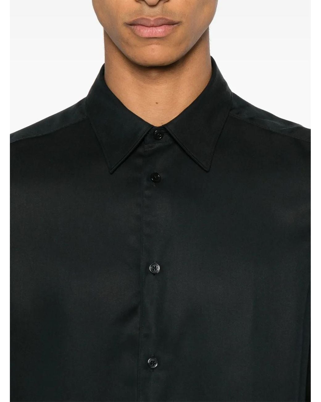 Camisa Slim J.Lindeberg de hombre de color Black
