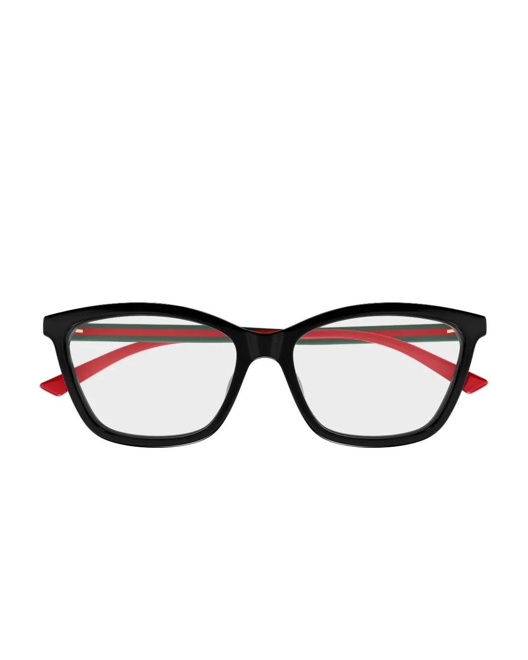 Gucci Black Stripe Cat-Eye Glasses