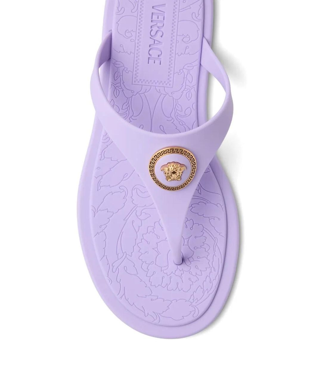 Versace Multicolor Alia Rubber Flat Sandals